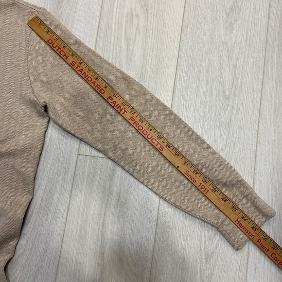Polo by Ralph Lauren Mens Sweater Medium 1/4 Zip Up Collar Brown/Tan Long Sleeve - Picture 9 of 12